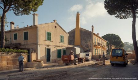 Neubesinnung auf Mallorcas Architekturgeschichte: Luxus-Chalets im Poblat Historische Bungalows im Poblat von Alcúdia während der Renovierung