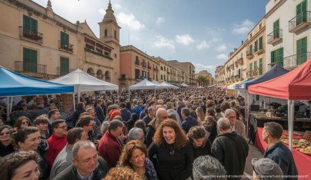 Mallorcas Festivals im November: Authentische Erlebnisse und kulinarische Höhepunkte Festbesucher auf Mallorca bei einem herbstlichen Markt