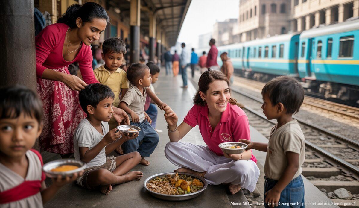 Unterstützung für Eisenbahnkinder in Varanasi durch Mallorca