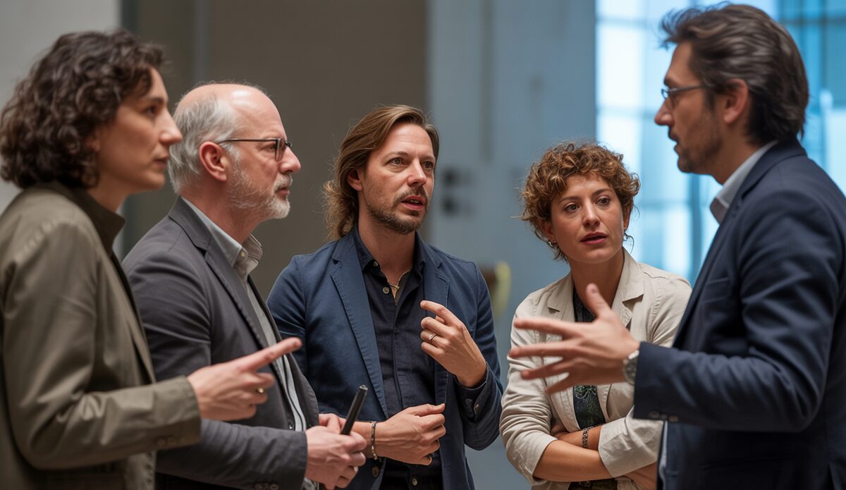 Diskussion von Künstlern und Wissenschaftlern im Es Baluard Museum auf Mallorca