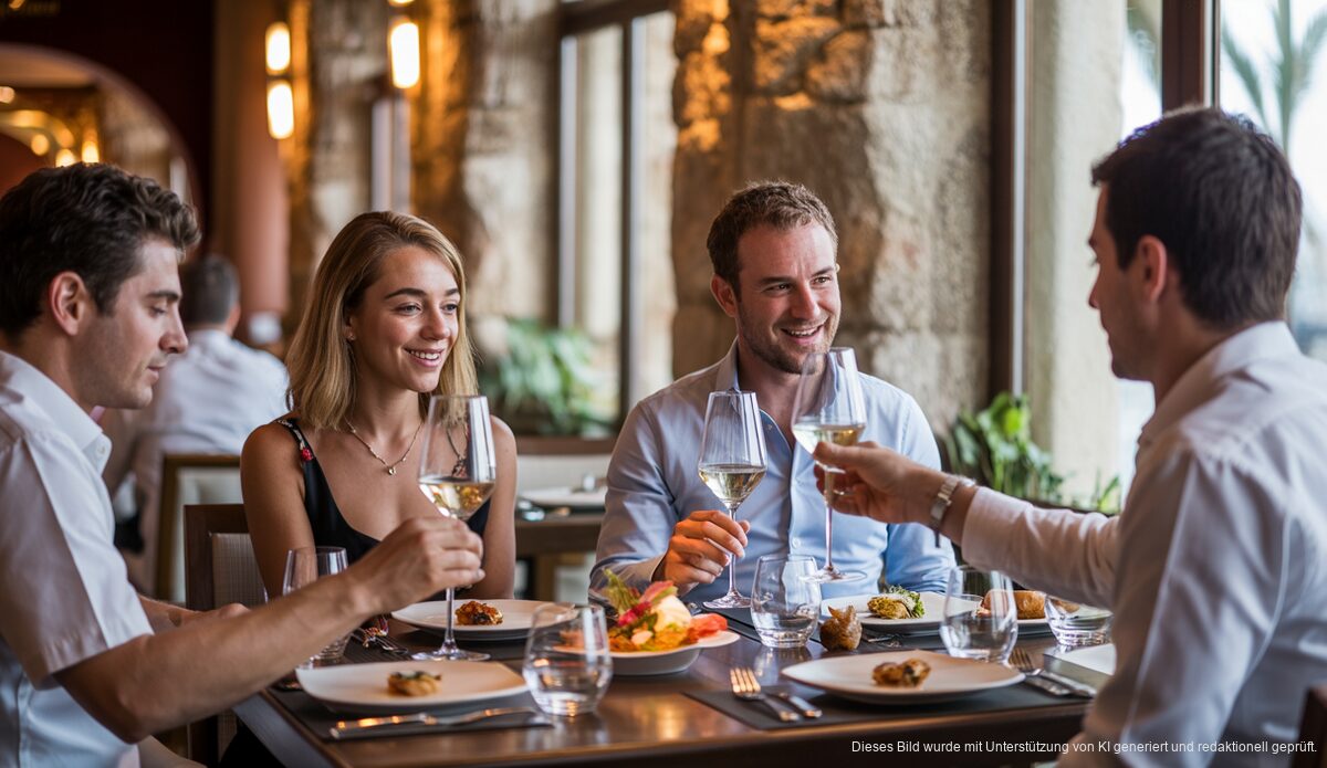 Innenansicht eines Michelin-Sterne-Restaurants auf Mallorca im Jahr 2026.