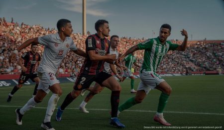 Fußballspiel zwischen RCD Mallorca und Real Betis im Son Moix Stadion