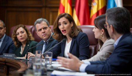 Kontroversen um Mercedes Garrido im balearischen Parlament Mercedes Garrido bei einer Debatte im balearischen Parlament