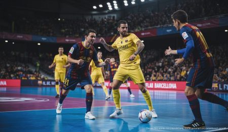 Futsal-Spiel zwischen Palma Futsal und Barça im Palau Blaugrana