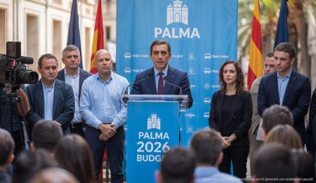 Palmas Zukunftspläne: Sicherheit und Umweltschutz im Fokus Bürgermeister Jaime Martínez präsentiert den Haushalt von Palma mit Fokus auf Sicherheit und Umweltschutz.