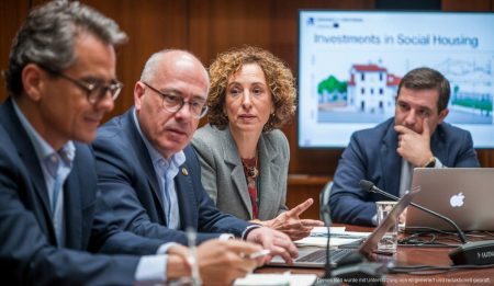 Palma investiert in sozialen Wohnungsbau und die Wirtschaftsförderung Stadtratssitzung in Palma zur Planung von Investitionen in sozialen Wohnungsbau