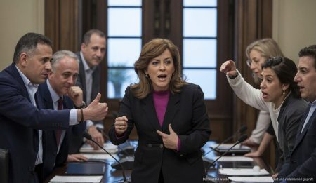 Spannungen im Parlament: Mercedes Garrido unter Druck Mercedes Garrido debattiert im Parlament der Balearen