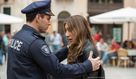 Geldbeutel in Palma gestohlen: Dank an die lokale Polizei Polizeibeamter in Palma de Mallorca hilft touristen bei Diebstahl