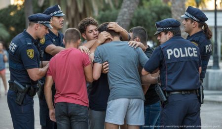 Jugendbande in Palma nach Angriff auf Familie festgenommen Polizeieinsatz im Krekovic-Park nach Angriff auf Familie in Palma de Mallorca