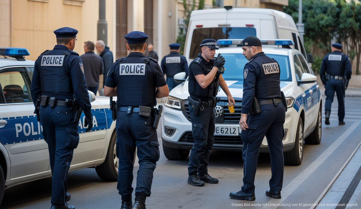 Polizeioperation auf Mallorca wegen Drogenhandels, mehrere Verdächtige verhaftet.