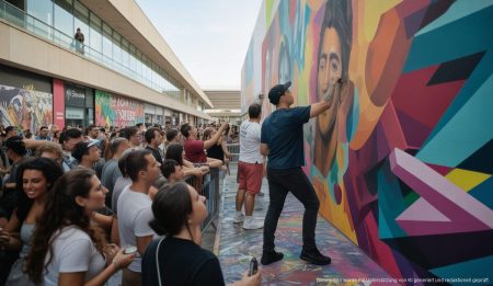 Porto Pi feiert 30 Jahre Kunst und Vielfalt in Mallorca Porto Pi Kunstfestival an den Wänden des Einkaufszentrums in Mallorca