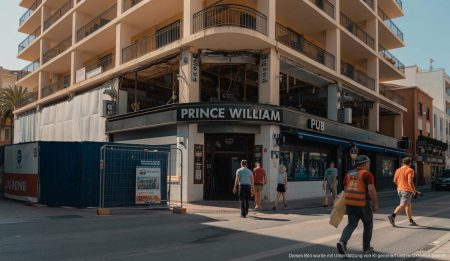 Magalufs Kultpub Prince William entgeht Abbruch Das Prince William Pub bleibt bei Abrissarbeiten in Magaluf unversehrt