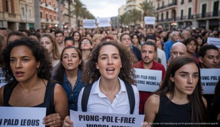 Proteste gegen Zugprojekt und Gewaltprävention in Palma Protest gegen Zugprojekt und für Gewaltprävention in Palma