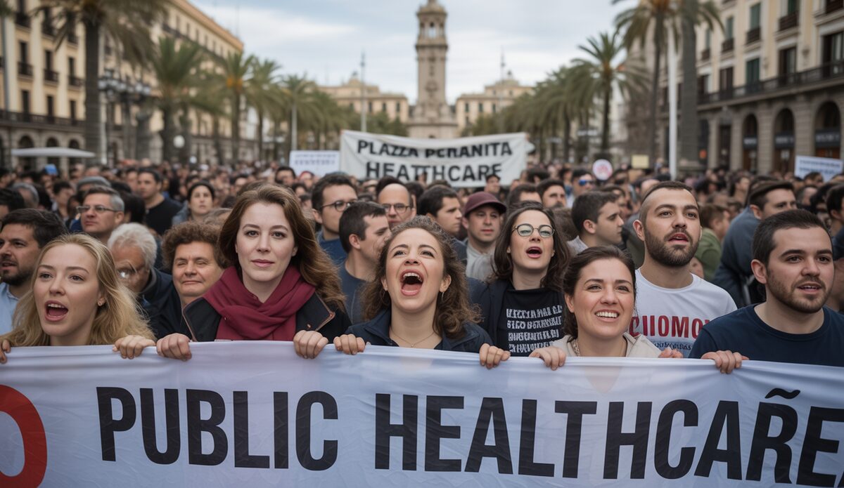 Protestaktion in Palma für öffentliche Gesundheitsversorgung