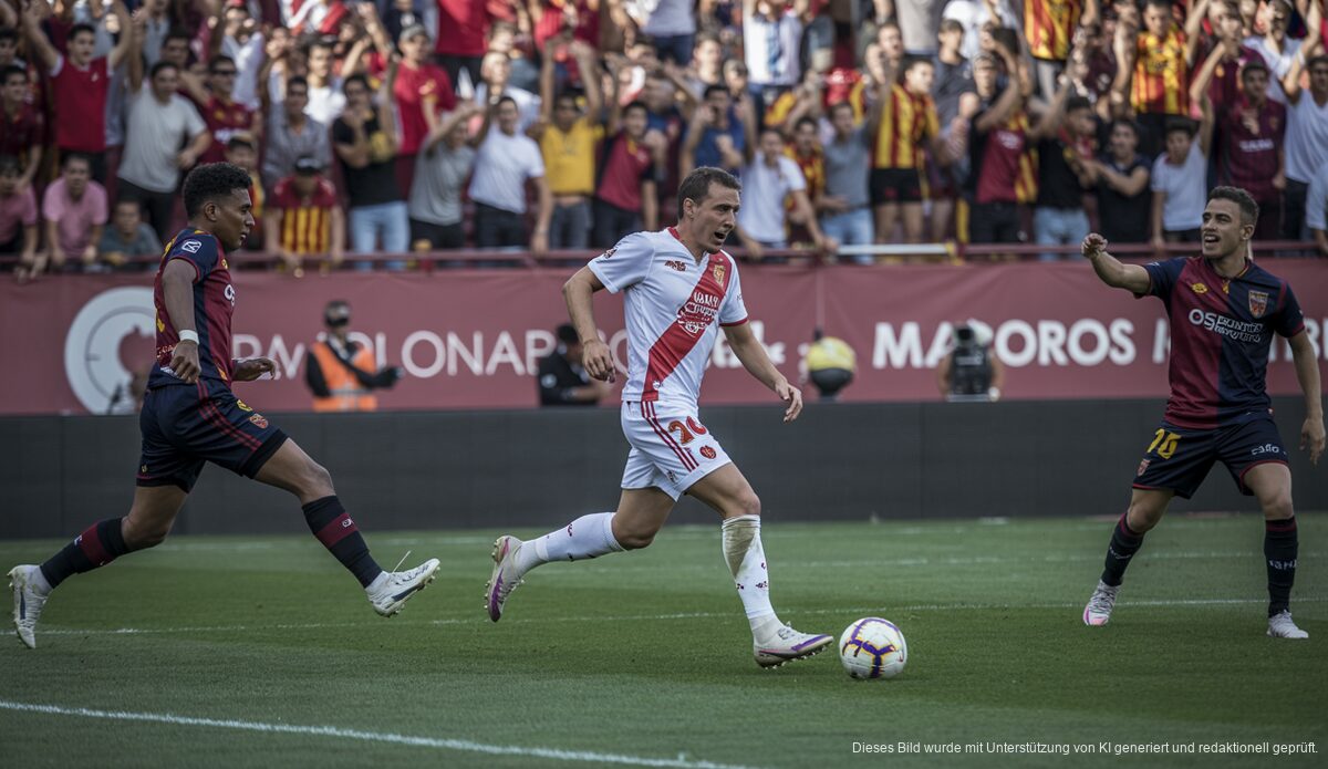 Fußballspiel zwischen RCD Mallorca und Osasuna im Son Moix Stadion