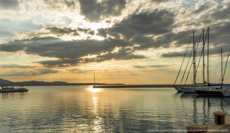 Regen und Saharastaub trüben das Wetter auf Mallorca Wetterumschwung auf Mallorca mit Saharastaub über dem Hafen von Palma.