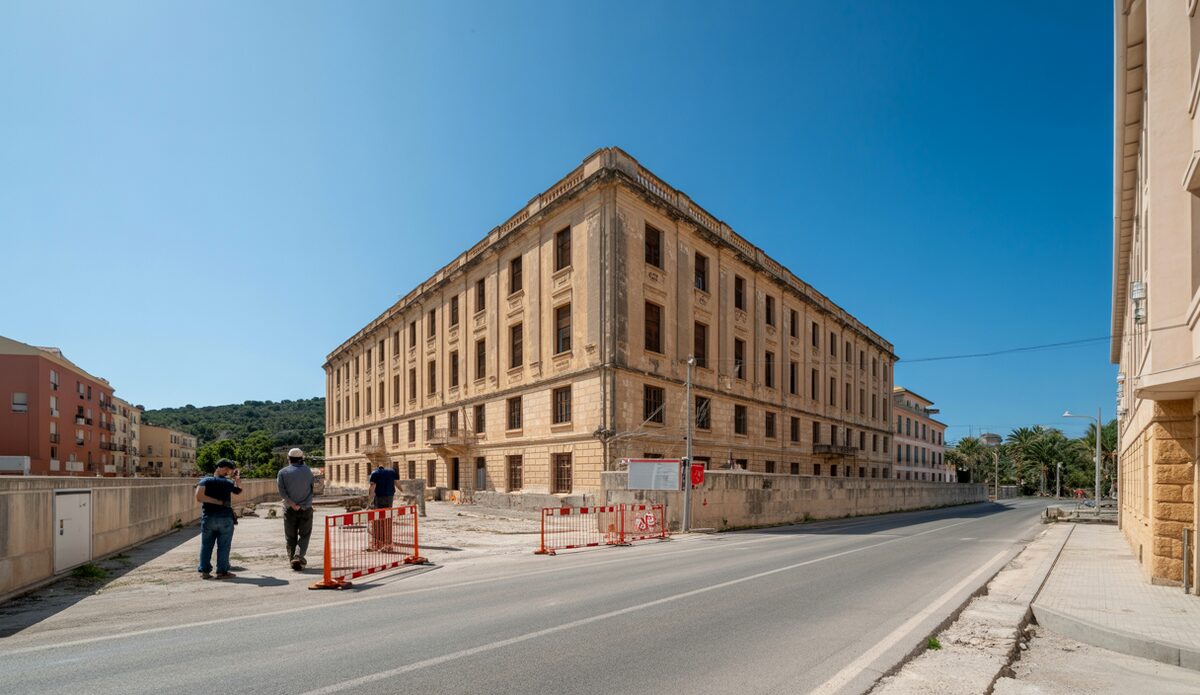 Ehemaliges Gefängnis in Palma, das in Wohnungen umgewandelt wird