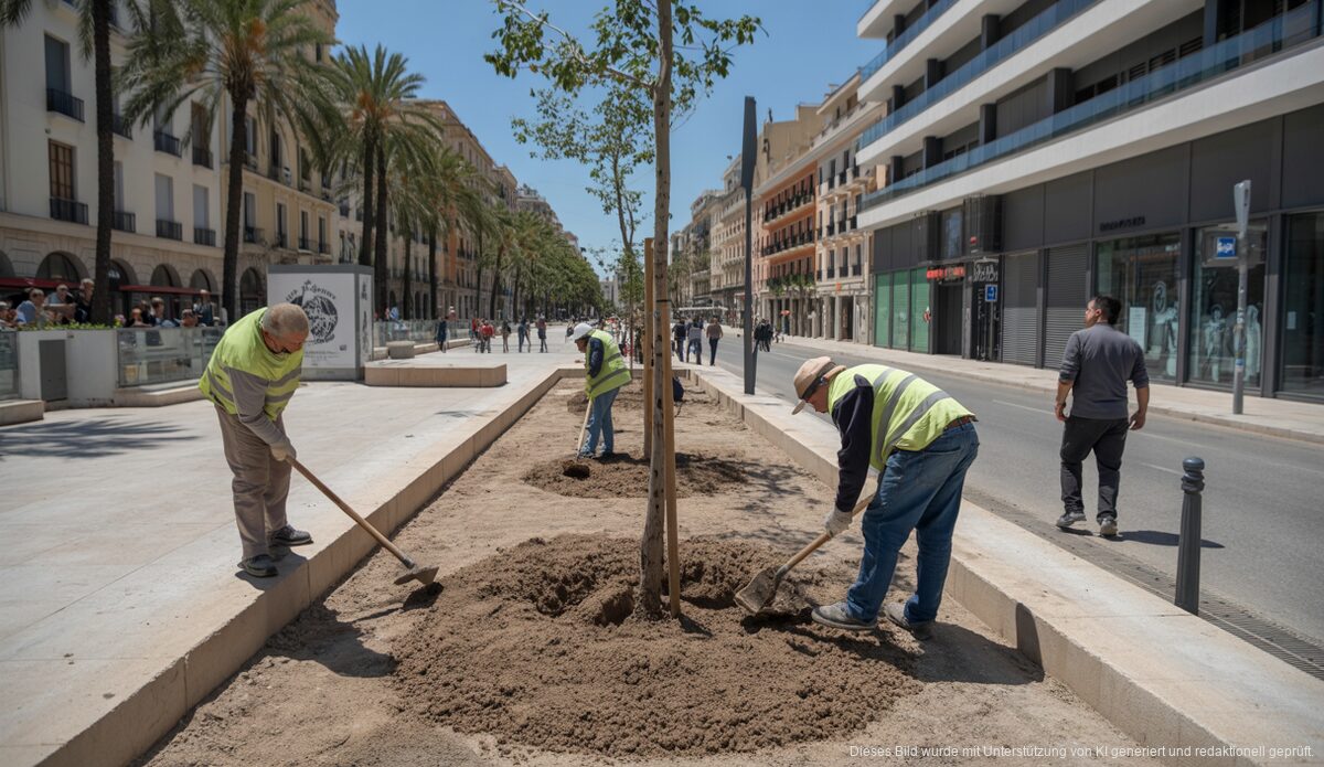 Renovierung der Plaza Gomila und Avenida Joan Miró in Palma.
