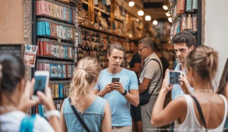 Shops in Palma wehren sich gegen Instagram-Touristen Laden in Palma mit Instagram-Touristen