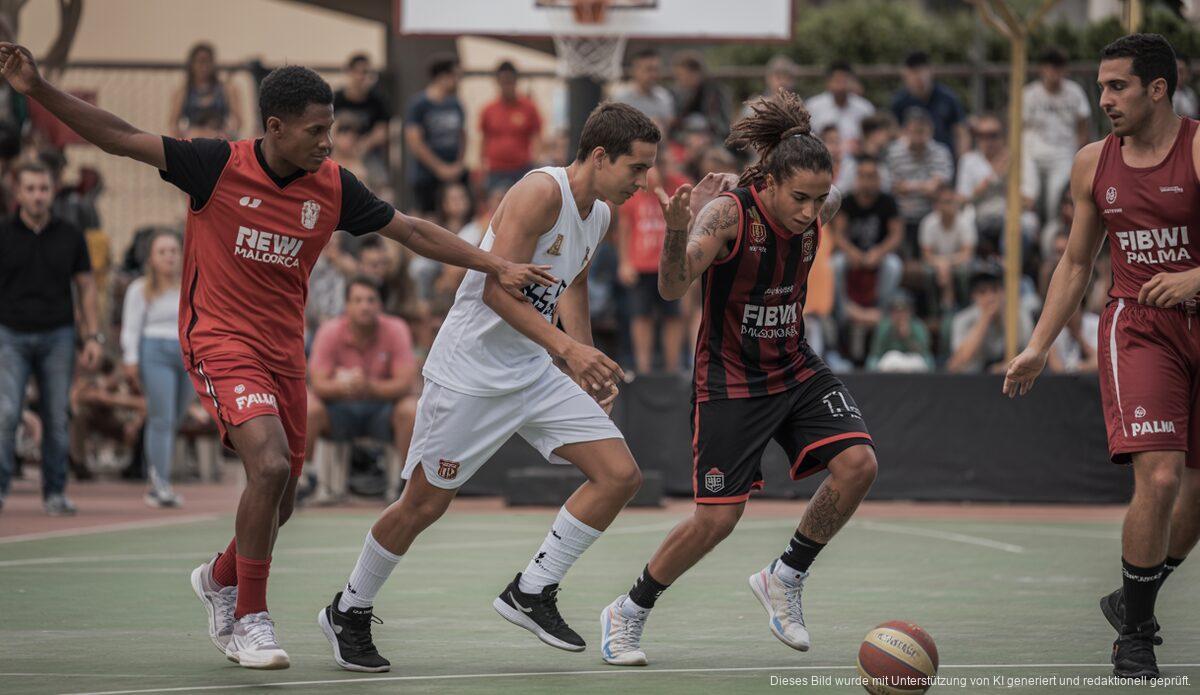 Fußball- und Basketballspiel im Son Moix zwischen Real Mallorca und Fibwi Palma