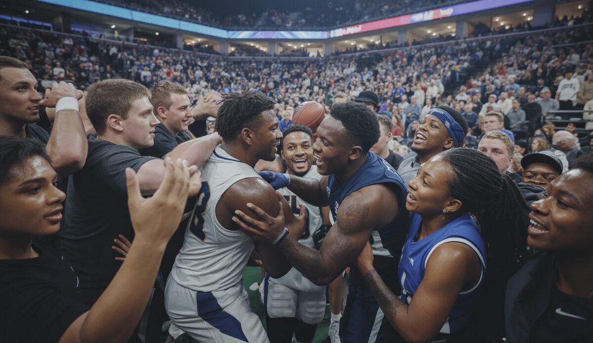Spektakuläres Sportereignis im Palau de Son Moix, wo Fußball und Basketball zusammenkommen