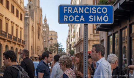 Neue Straße in Palma ehrt umstrittenen Architekten Francisco Roca Simó Straßenszene in Palma zu Ehren Francisco Roca Simós