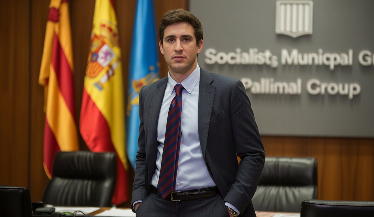 Pau Roig im Büro der sozialistischen Gruppe im Rathaus von Palma