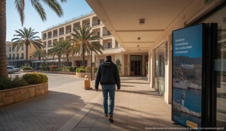 Mallorcas Wintertourismus schwächelt: Preise oder Proteste als Ursache? Leere Touristenanlage auf Mallorca im Winter mit deutschem Bezug