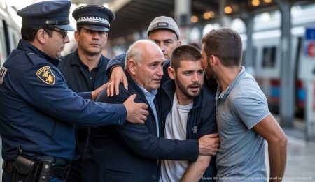 Übergriff in der Estación Intermodal Palma: Mann festgenommen Sicherheitskräfte und Polizei in der Estación Intermodal Palma nach Vorfall.