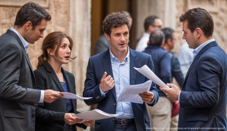 Skandal um unrechtmäßige Zahlungen im Rathaus von Deià auf Mallorca Rathaus von Deià auf Mallorca mit besorgten Beamten