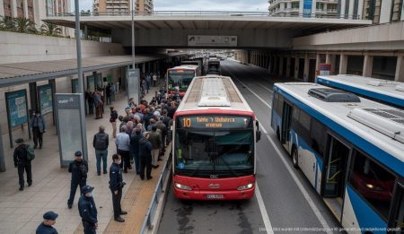 Verkehrschaos in Palma: Defekter Bus blockiert Busbahnhof Ein defekter Bus blockiert den Busbahnhof in Palma de Mallorca
