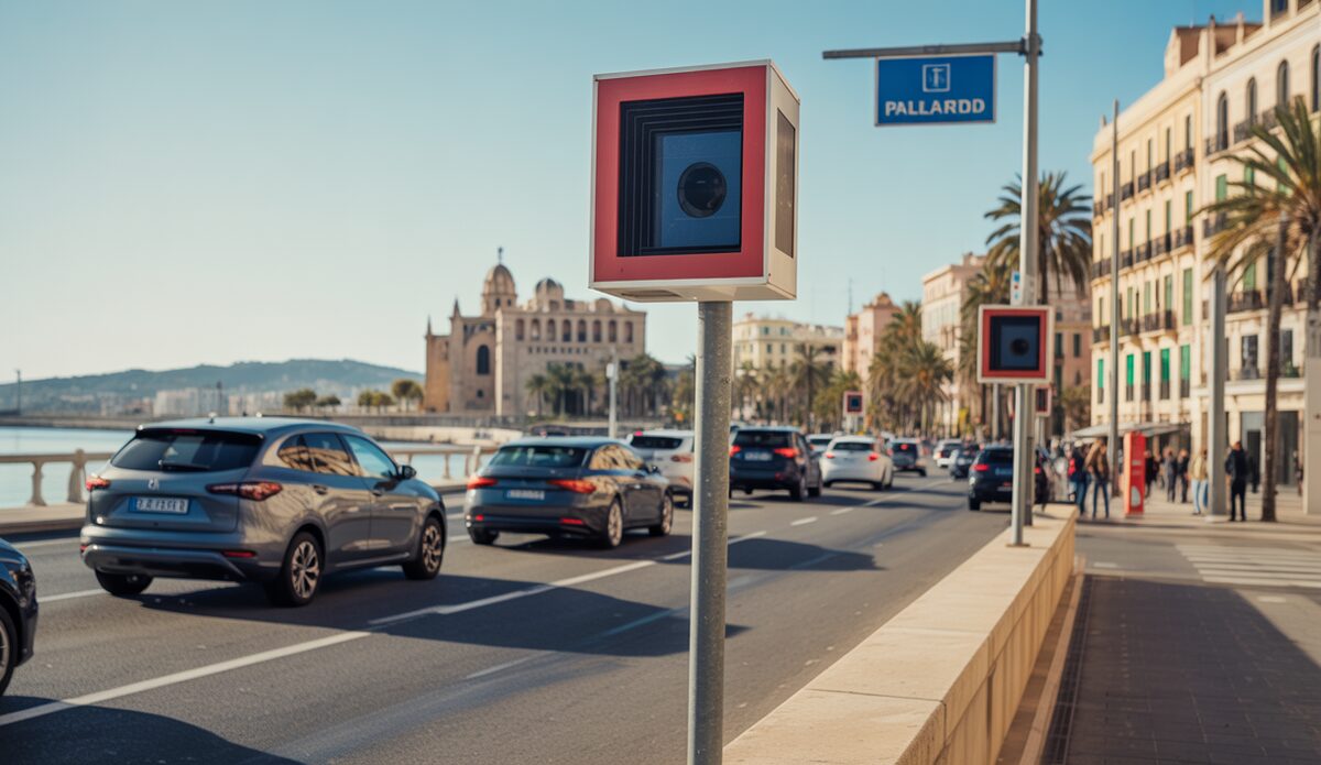 Neue Blitzer auf dem Paseo Marítimo in Palma de Mallorca
