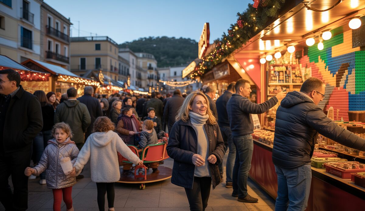Weihnachtsmarkt in Santa Ponça: Termine und Highlights 2025 Vibranter deutscher Weihnachtsmarkt auf dem Festplatz von Son Bugadelles in Santa Ponça.