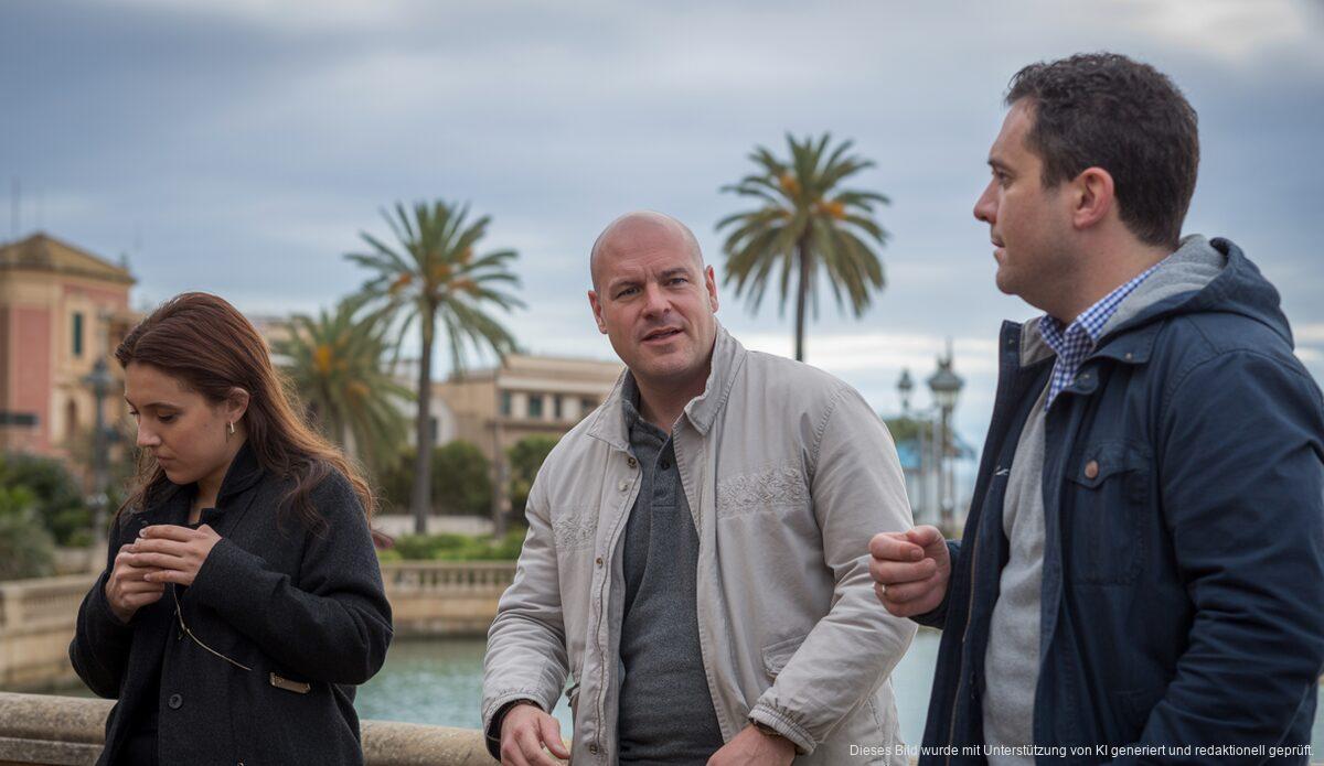 Bewölktes Wetter auf Mallorca am 11. November 2025 mit Menschen in Freizeitkleidung.