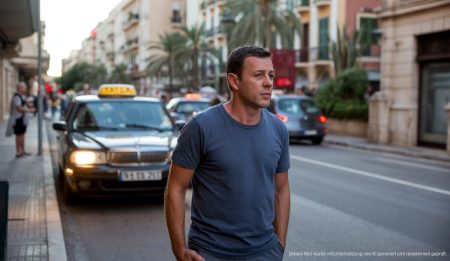 Deutsche Polizisten auf Mallorca im Fokus nach Angriff auf Taxifahrer Deutsche Polizisten im Diskussion mit Taxifahrer auf Mallorca