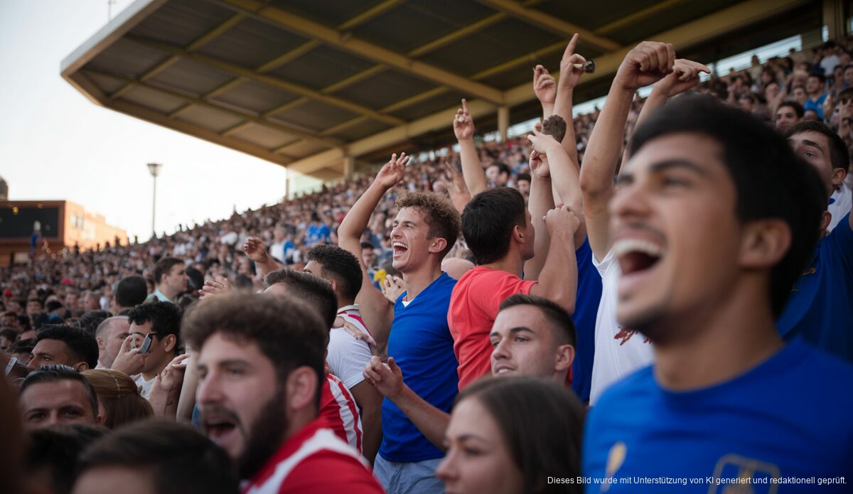 Spielszene im Estadi Balear zwischen Atlético Baleares und Espanyol.