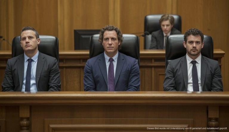 Drei Männer wegen Falschgeldnutzung am Flughafen Palma angeklagt Drei Angeklagte in der Audiencia Provincial von Palma de Mallorca