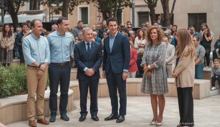 Einweihung der Antoni Pons Plaza in Inca mit grünen Flächen und Spielbereichen