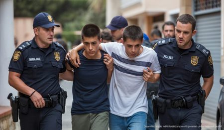 Polizei verhaftet Jugendliche bei Einbrüchen in Manacor.