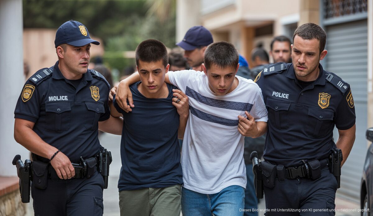 Polizei verhaftet Jugendliche bei Einbrüchen in Manacor.