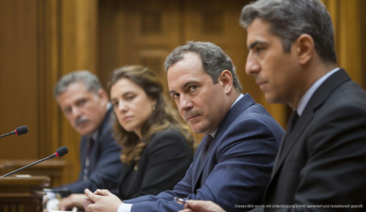 Spanische Richter im Gerichtssaal auf Mallorca