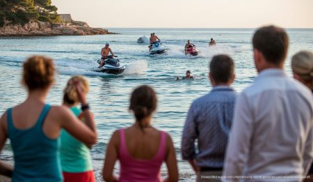 Jetskis und Tourismus-Debatte spalten Meinungen auf Mallorca Jetskis vor der Küste Mallorcas in der Diskussion über Sicherheit und Tourismus