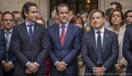 Spannungen im Mittelpunkt des Verfassungstages auf Mallorca Veranstaltung am Konstitutionstag im Palacio de La Almudaina, Palma de Mallorca