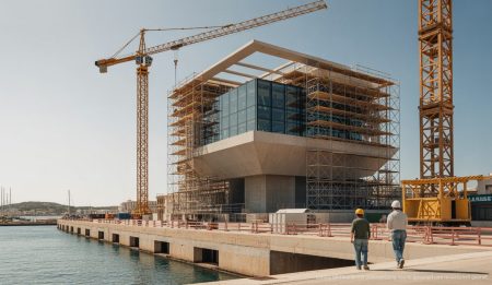 Palmas futuristische Musikbox erhält neuen Bauträger Bauprojekt der Musikbox in Palma de Mallorca am Es Portixol Hafen