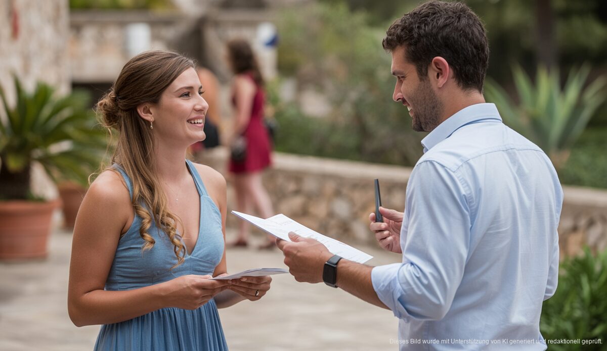 Peggy Jerofke und Steff Jerkel bei Hochzeitsvorbereitungen auf Mallorca