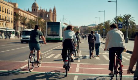 Palmas Radwegenetz wächst um 15 Kilometer in zwei Jahren Fahrräder auf neu erweiterten Radwegen in Palma