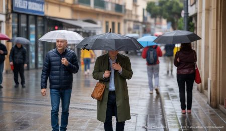 Regenwetter auf Mallorca mit starkem Wind und kühlen Temperaturen