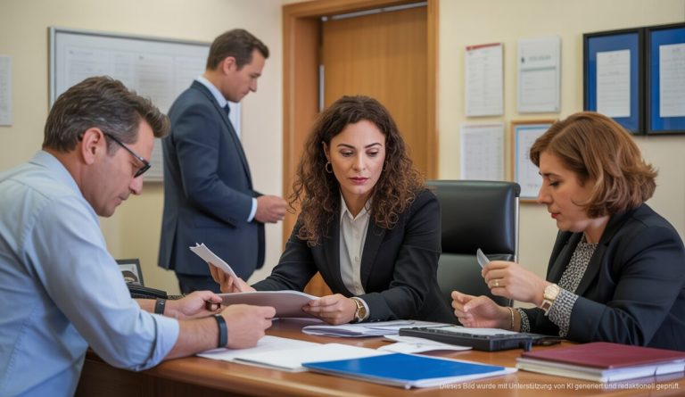 Krise bei SEPE und Wohnraum: Herausforderungen auf den Balearen SEPE-Büro auf Palma de Mallorca mit Menschen in einer Warteschlange.