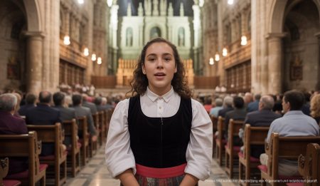 Toni López Dezcallar singt das Sibila in der Kathedrale von Mallorca.