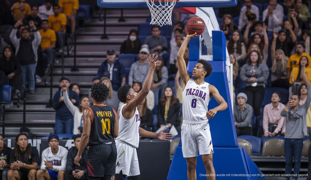 Spielszene zwischen Tizona Burgos und Palmer Basket mit Korbwurf